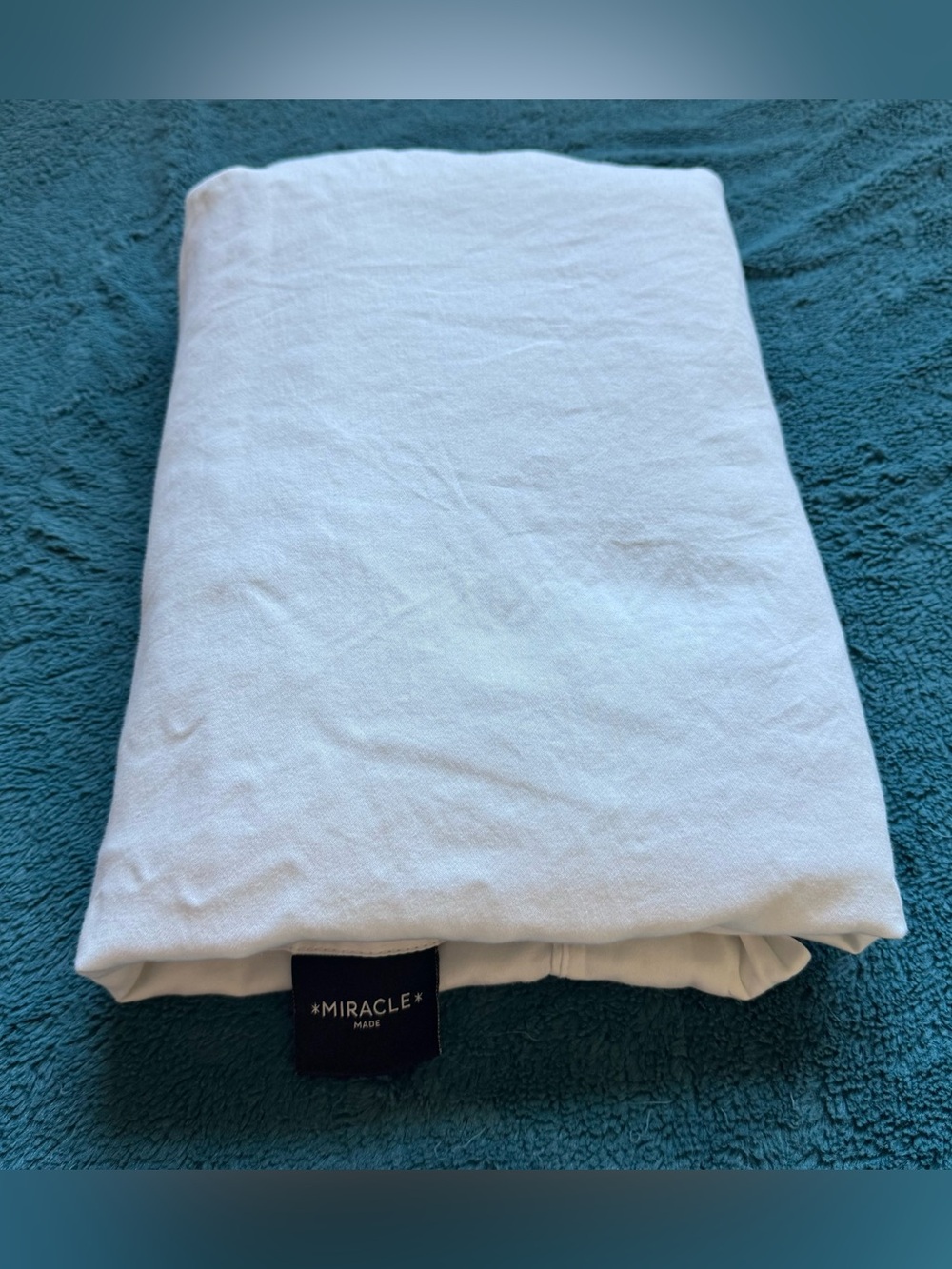 Miracle Made Flat Sheet King White Silver Infused Cooling Antimicrobial